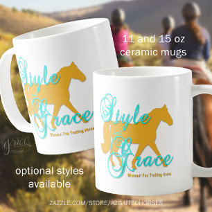 Stil und Grace Missouri Fox Trotting Horse Kaffeetasse