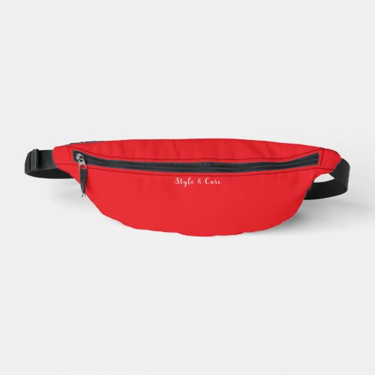 Stil und Pflege Rot Bauchtasche (Vorderseite)