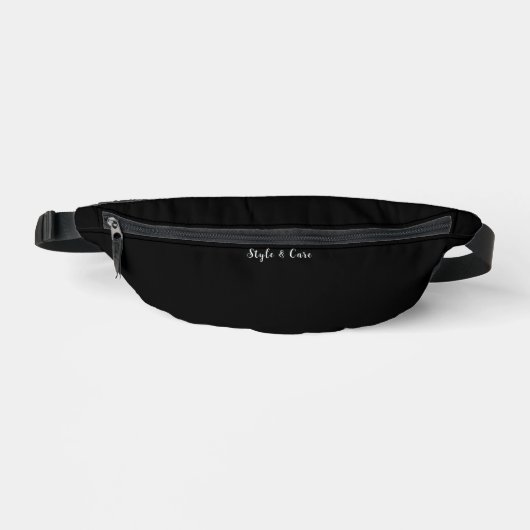 Stil und Pflege schwarz Bauchtasche (Vorderseite)