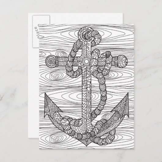 Stilankronen und Seile Postkarte (Vorne/Hinten)