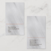 Stilberater für den vertikalen Graufriseur Visitenkarte (Vorne/Hinten)