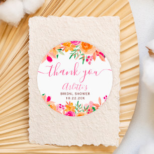 Stilechte herbstliche florale Wasserfarbe-Junggese Runder Aufkleber