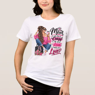 Stilechte Mama Ein bisschen verrückt Ganz viel Lie Tri-Blend Shirt