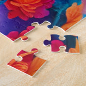 Stilechte Prinzessin mit Blumenhut Puzzle (Seite)