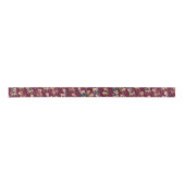 Stilechte rosa Lamas Satinband (Vorderseite)
