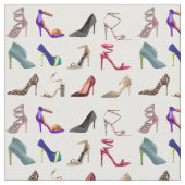 Stilett-Absatz-Collage Stoff (Nahaufnahme)