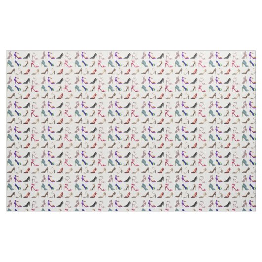 Stilett-Absatz-Collage Stoff (Fat Quarter (45,7 x 55,9 cm))