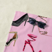 Stilett-Absatz-Collage Strandtuch (Beispiel)