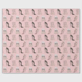 Stilett-Absatz-Designer-Schuhe Geschenkpapier (Flach)