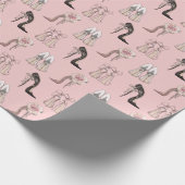 Stilett-Absatz-Designer-Schuhe Geschenkpapier (Ecke)