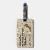 Stilett-Gepard-Druck für die Dame Traveler Gepäckanhänger (Rückseite vertikal)