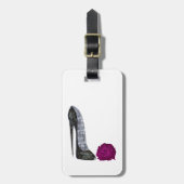 Stilett-Schuh-Kunst-Gepäckanhänger Gepäckanhänger (Vorderseite vertikal)