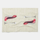 Stilett-Schuh-Kunst-Servietten Handtuch (Horizontal)