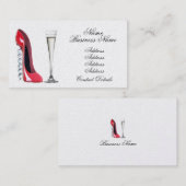 Stilett-Schuh-Kunst-Visitenkarten Visitenkarte (Vorne/Hinten)