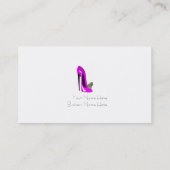 Stilett-Schuh-Kunst-Visitenkarten Visitenkarte (Rückseite)