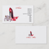 Stilett-Schuh-Kunst-Visitenkarten Visitenkarte (Vorne/Hinten)