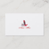 Stilett-Schuh-Kunst-Visitenkarten Visitenkarte (Rückseite)