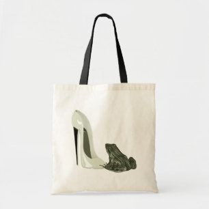 Stilett-Schuh-und Frosch-Kunst-Geschenke Tragetasche
