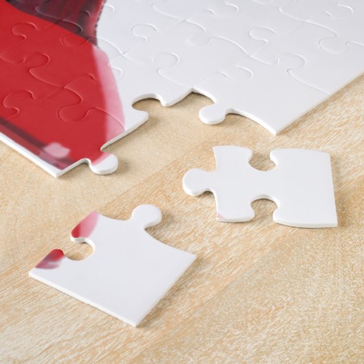 Stilett-Schuhkunst Champagne-Ferse rote Puzzle (Seite)