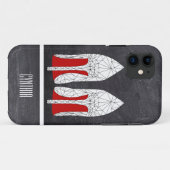 STILETTE Maschen-Dreieckart in der Tafel Case-Mate iPhone Hülle (Rückseite (Horizontal))