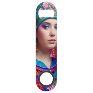 Stilette Prinzessin mit Blumenhut Speed Flaschenöffner