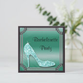 Stiletto Bachlorette Gerahmtes Stiletto Bachlorett Einladung (Stehend Vorderseite)