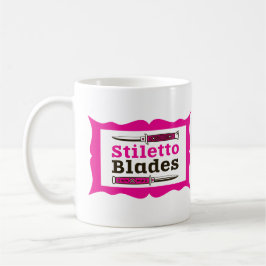 Stiletto Blades im Rahmen Kaffeetasse