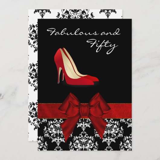 Stiletto Custom Invitation Einladung (Vorne/Hinten)