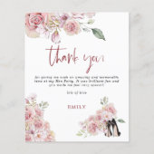 Stiletto Florals Foto Hen Party Vielen Dank (Vorderseite)