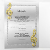 Stiletto, Foto, QR Code 25. Überraschung Geburtsta Dreifach Gefaltete Einladung (Innen Erste Seite)