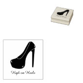Stiletto High auf Heelsen Personalisierter Text Gummistempel (Stempel)