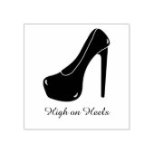 Stiletto High auf Heelsen Personalisierter Text Gummistempel (Prägung)