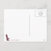 Stiletto High Heel Shoes Art Feiertagspostkarte (Rückseite)