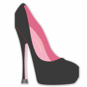 STILETTO HÖCHSTER SCHUHSCHUHE KUSTOM CUT DECAL STI AUFKLEBER