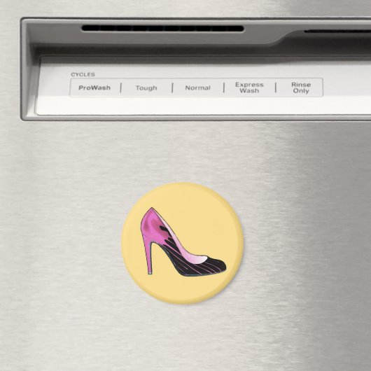 Stiletto-Pumpe, heißrosa auf orange Magnet (In Situ (Geschirrspüler))