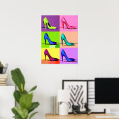Stiletto Pumps, High Heels Poster Art (Heimbüro)
