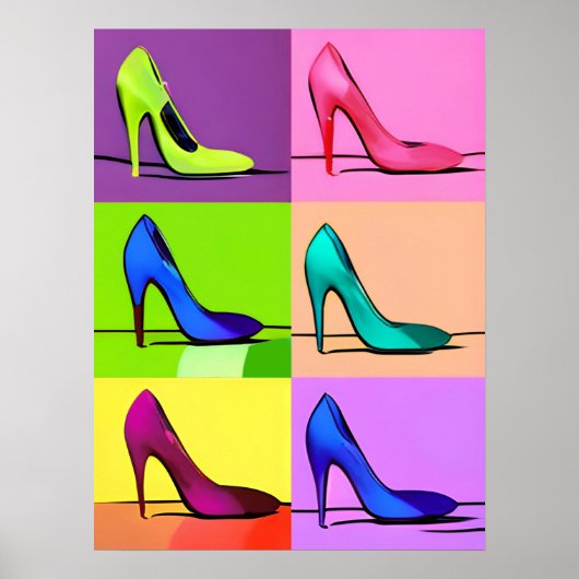 Stiletto Pumps, High Heels Poster Art (Vorne)