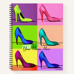 Stiletto Pumps, High Heels Poster Art Journal Notizblock
