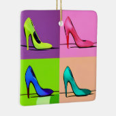 Stiletto Pumps, High Heels Poster Art Keramikornament (Rechts)