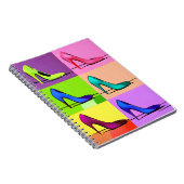 Stiletto Pumps, High Heels Poster Art Notizblock (Rechte Seite)