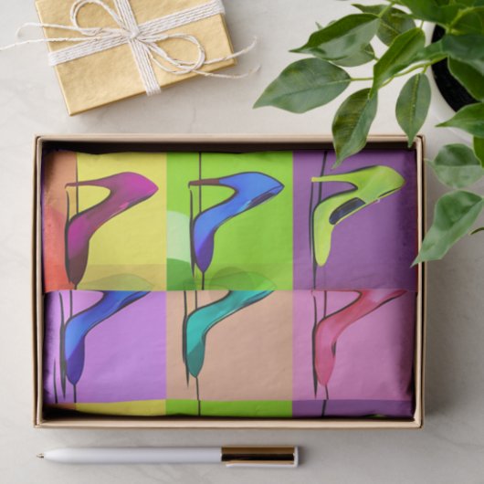 Stiletto Pumps, High Heels Poster Art Seidenpapier (Geschenk)