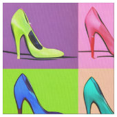 Stiletto Pumps, High Heels Poster Art Stoff (Nahaufnahme)