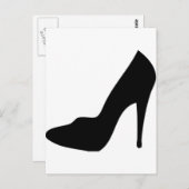 Stiletto-Schuhsymbol Postkarte (Vorne/Hinten)