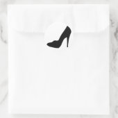 Stiletto-Schuhsymbol Runder Aufkleber (Tasche)