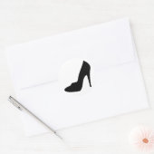 Stiletto-Schuhsymbol Runder Aufkleber (Umschlag)