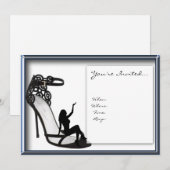 Stiletto Shadow Einladung (Vorne/Hinten)