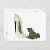 Stiletto Shoe and Frog Art Geschenke Postkarte (Vorne/Hinten)