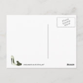 Stiletto Shoe and Frog Art Geschenke Postkarte (Rückseite)