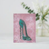 Stiletto Shoe Moderne Kunst Postkarte (Stehend Vorderseite)