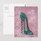 Stiletto Shoe Moderne Kunst Postkarte (Vorne/Hinten)